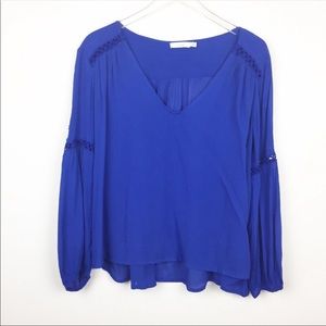 Lush Blouse - Cobalt Blue with arm detail